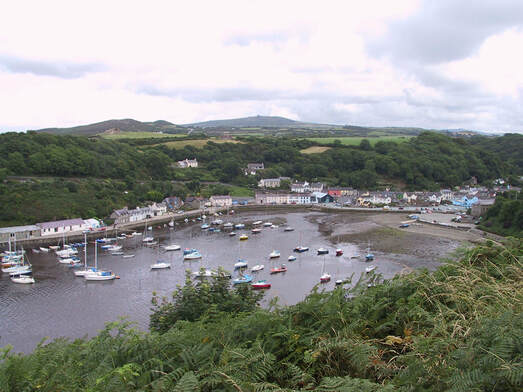 Fishguard lower town harbour